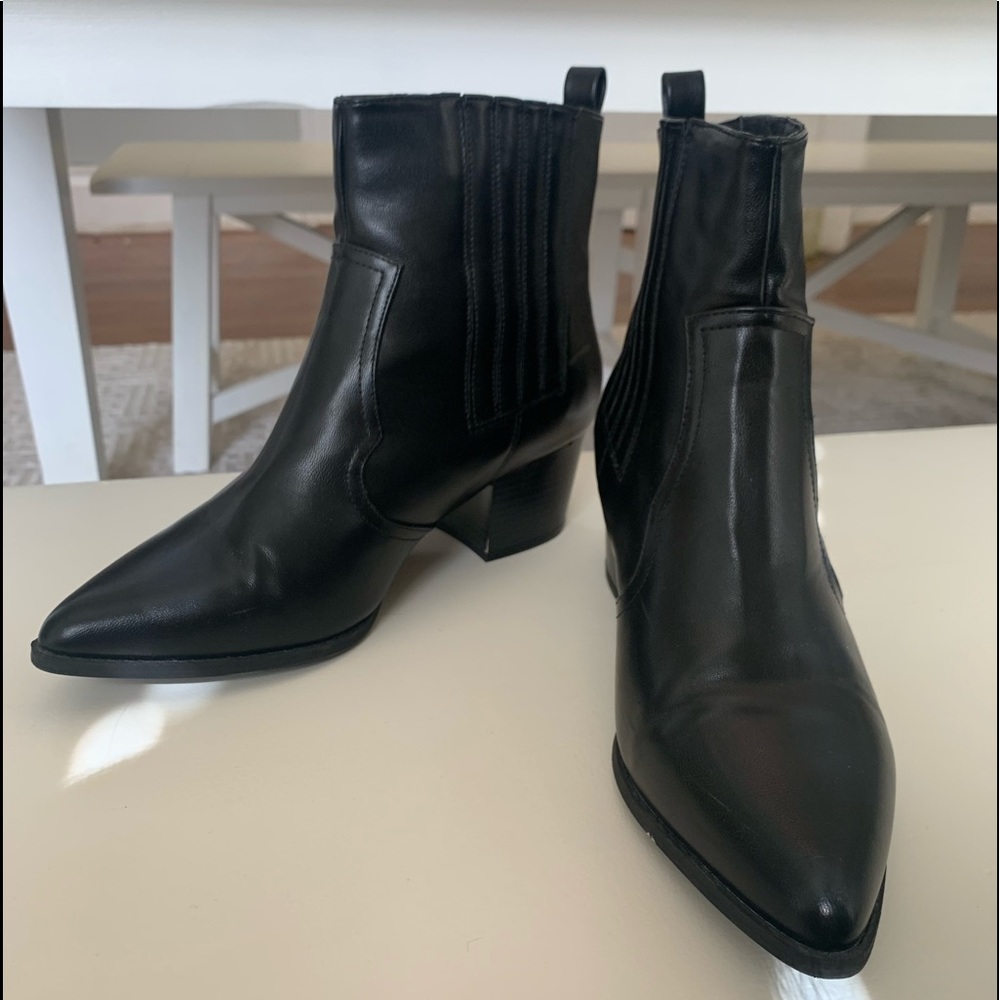 Black Western Booties